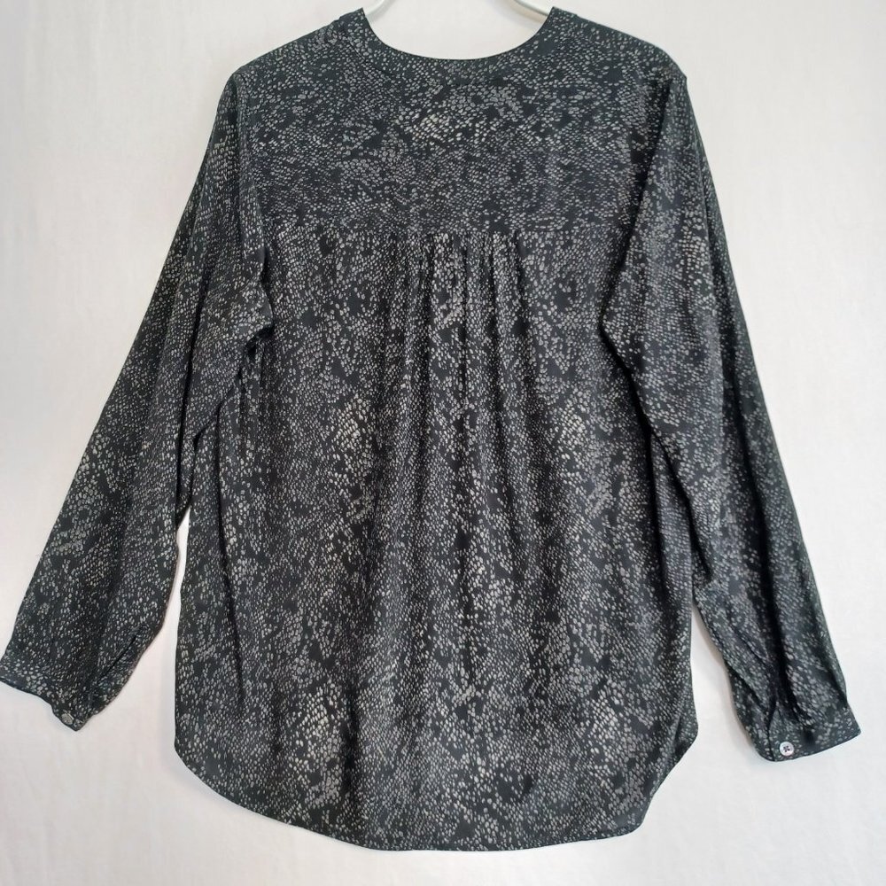 Rails Eloise Slate Python Button Front Blouse Siz… - image 7
